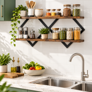2 Tier Wall Shelf 6