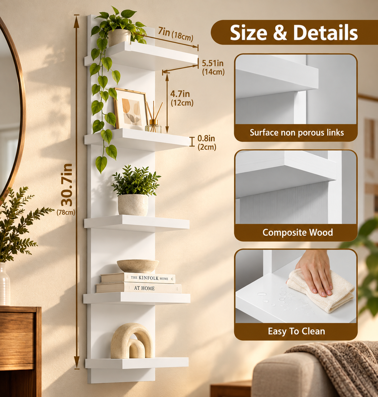 5 Tier Wall Shelf 6 5 Tier Wall Shelf 6
