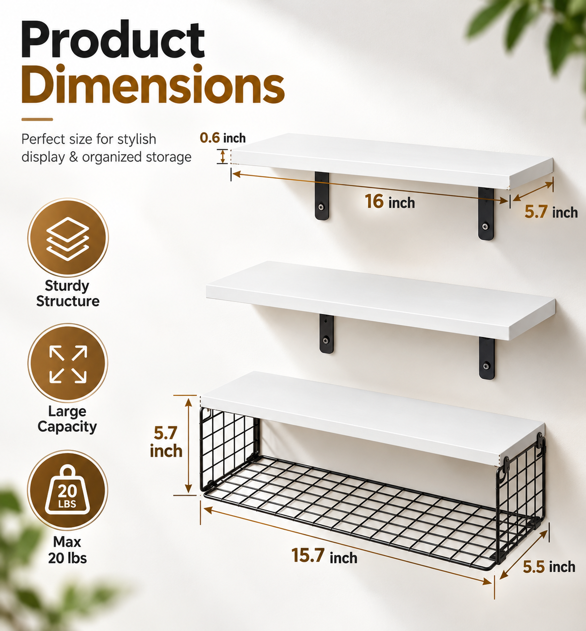 Bathroom Shelves Over Toilet With Storage Basket 4