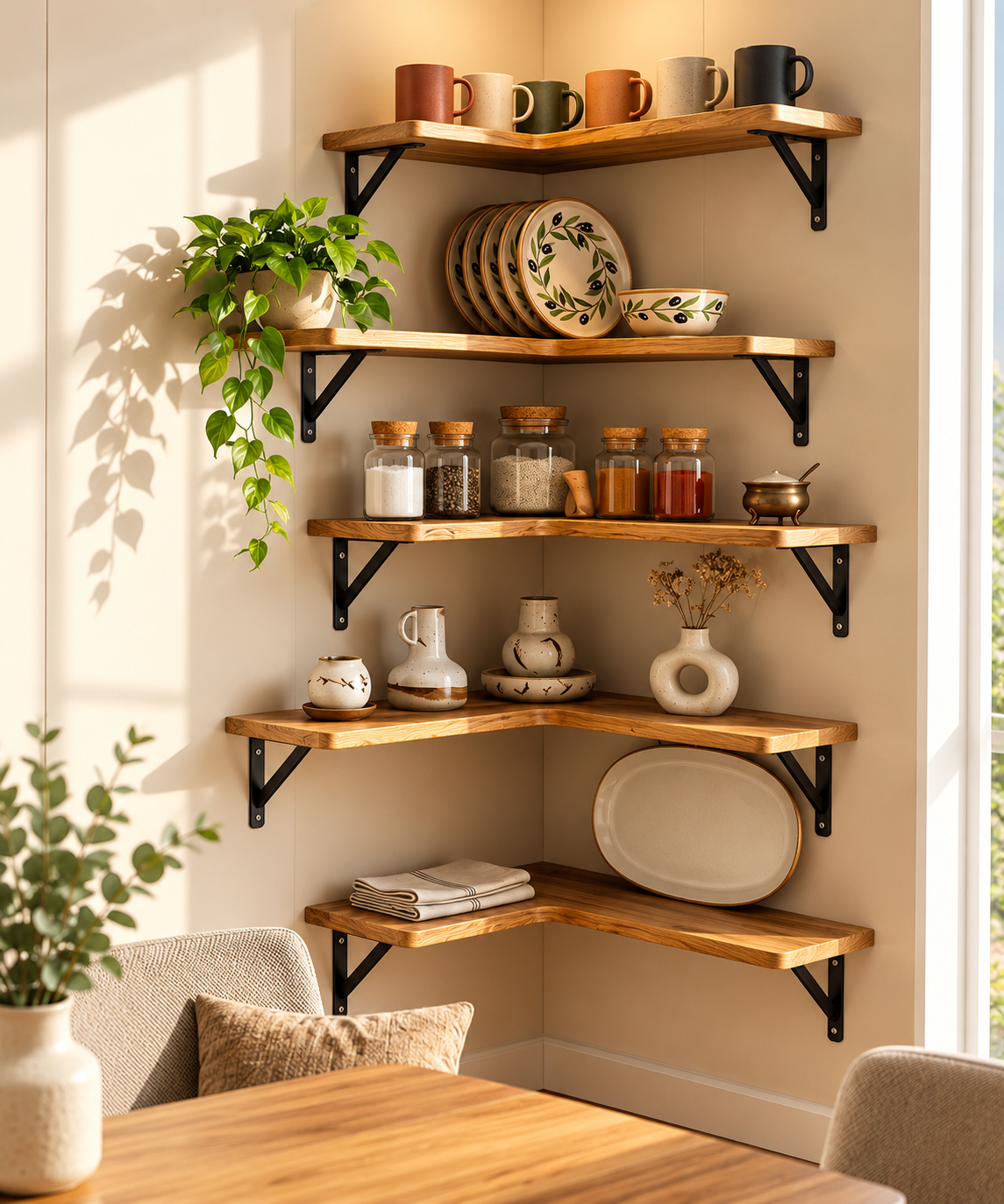 Corner Floating Shelves 2