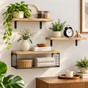 Farmhouse Bathroom Shelves 1