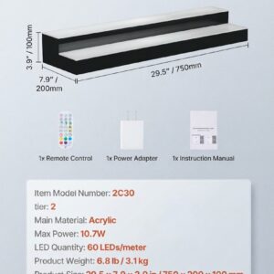LED Bar Shelf With Remote 7
