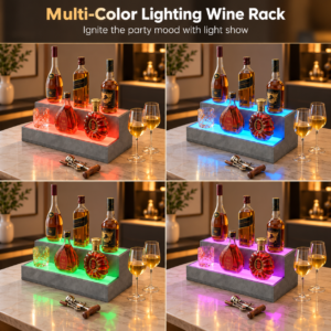 LED Liquor Bottle Display Shelf 2
