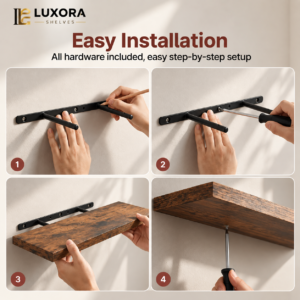 Luxora Shelves_ Easy Installation