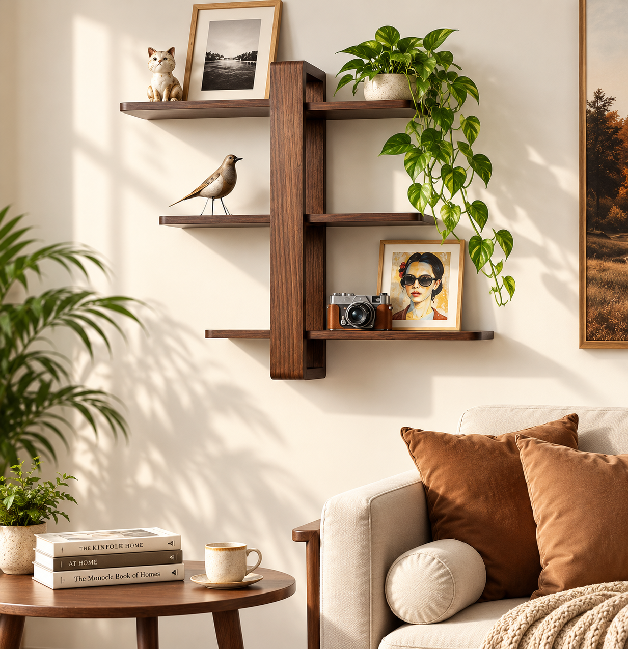 Mid Century Modern Floating Shelves 7