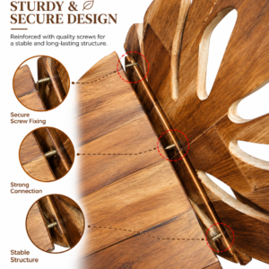 Palm leaf wall shelf 7