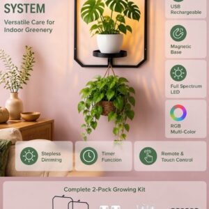 Plant Shelf With Grow Light 2
