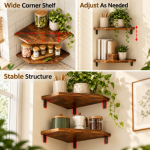 Rustic Corner Shelves 3