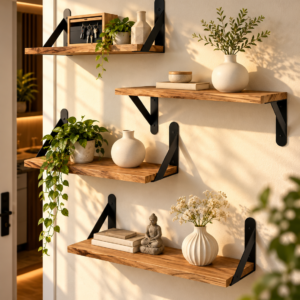 Vintage Oak Floating Shelf 3