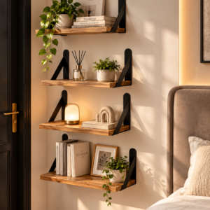 Vintage Oak Floating Shelf 4