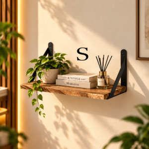 Vintage Oak Floating Shelf 8