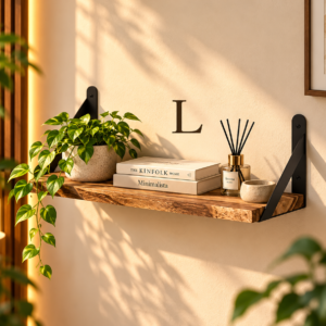 Vintage Oak Floating Shelf 9
