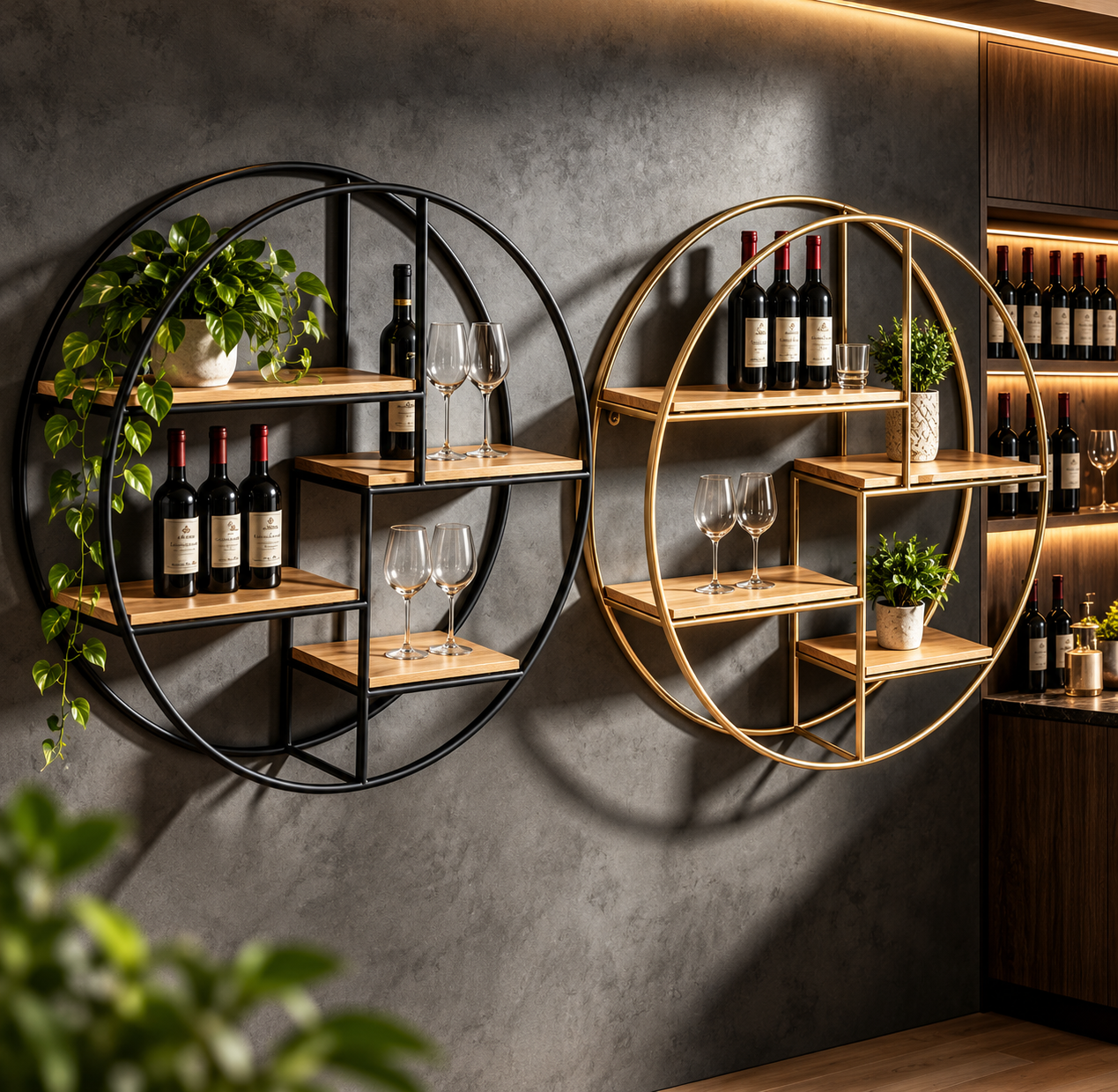 Wall Mounted Wine Rack 7 Wall Mounted Wine Rack 7