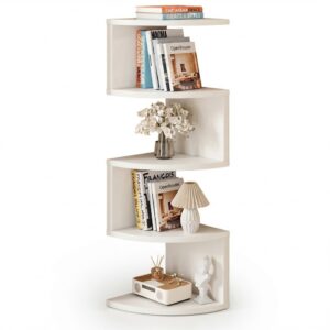 White Acrylic Corner Shelf