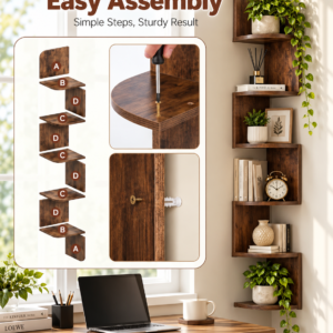 Wooden Corner Shelf 2