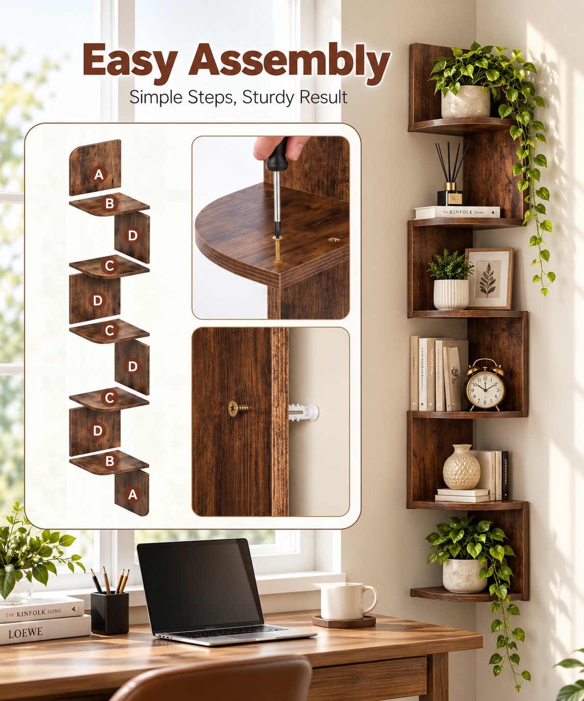 Wooden Corner Shelf 2 Wooden Corner Shelf 2