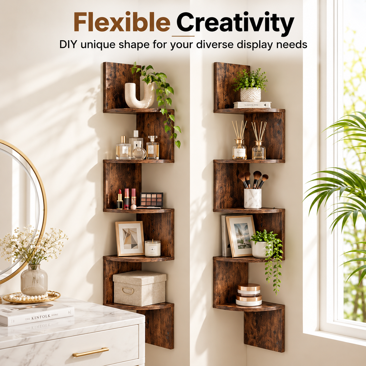 Wooden Corner Shelf 5 Wooden Corner Shelf 5