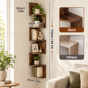 Wooden Corner Shelf 8