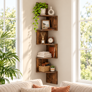 Wooden Corner Shelf 9