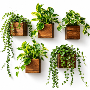 Wooden Wall Planter Shelf