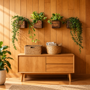 Wooden Wall Planter Shelf 4