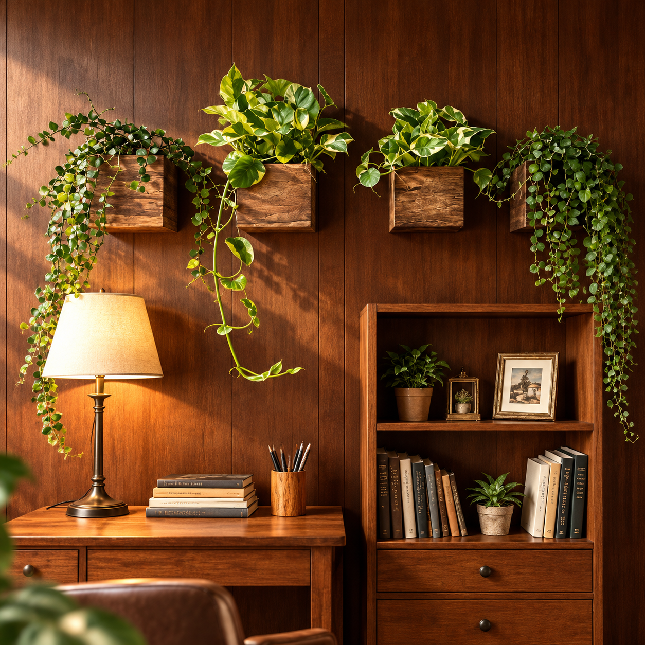 Wooden Wall Planter Shelf 7