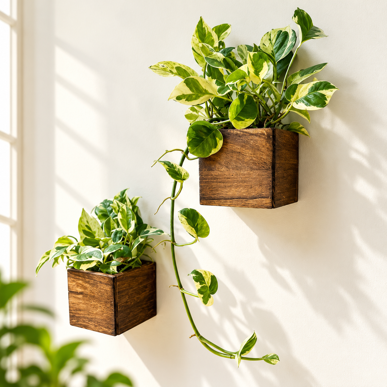 Wooden Wall Planter Shelf 9